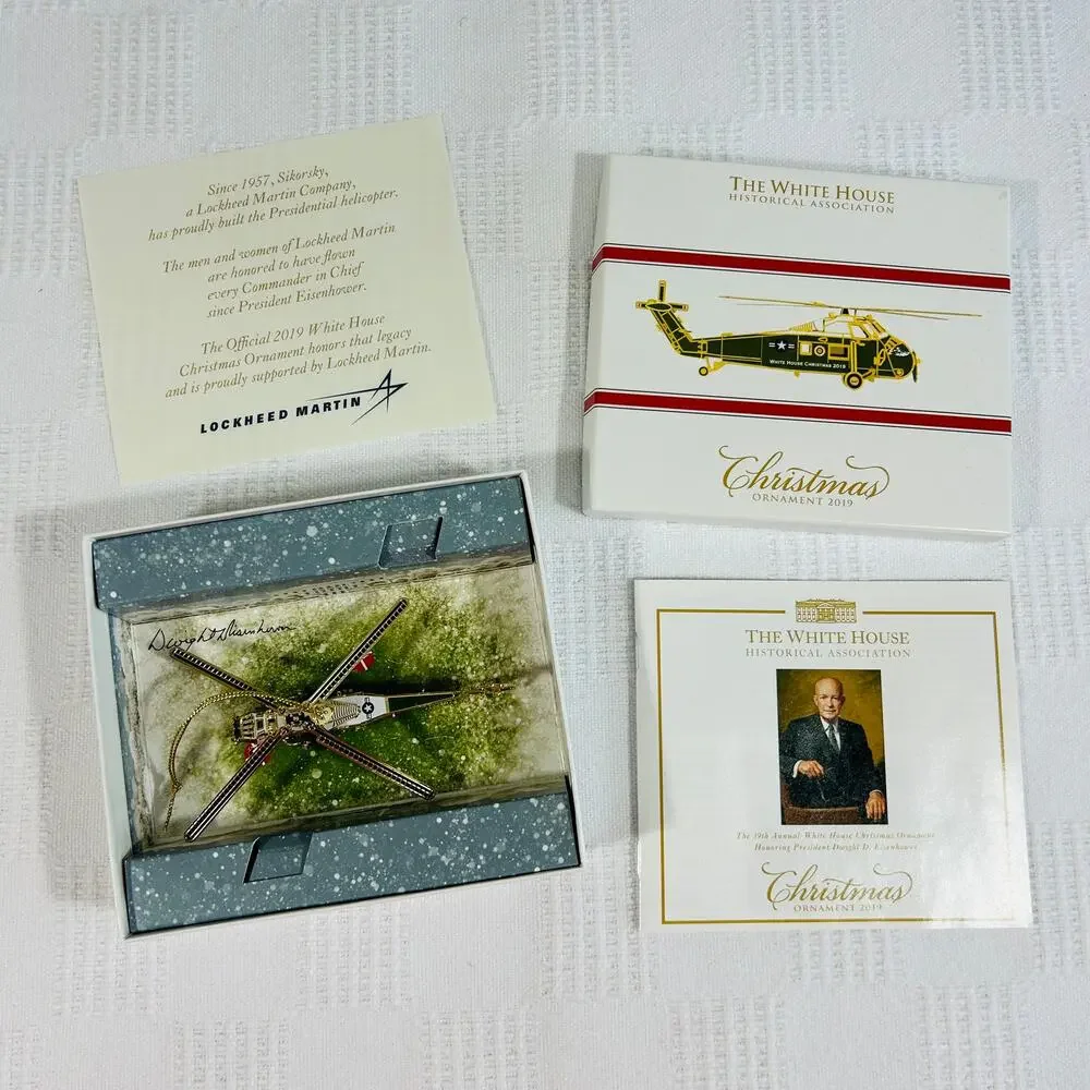 White House Christmas Ornament 2019 Eisenhower Sikorsky Numbered